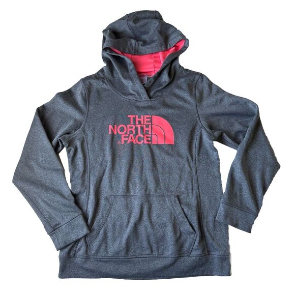 The North Face Gray & Pink Hoodie Size Medium - Picture 1 of 14